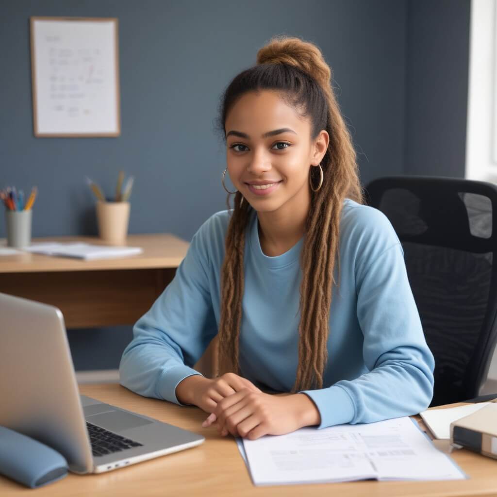 Young adult being friendly